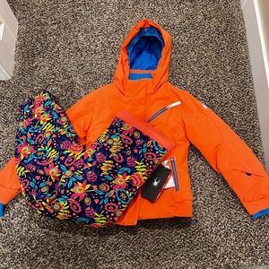 Spyder girls jacket, and ski pants.